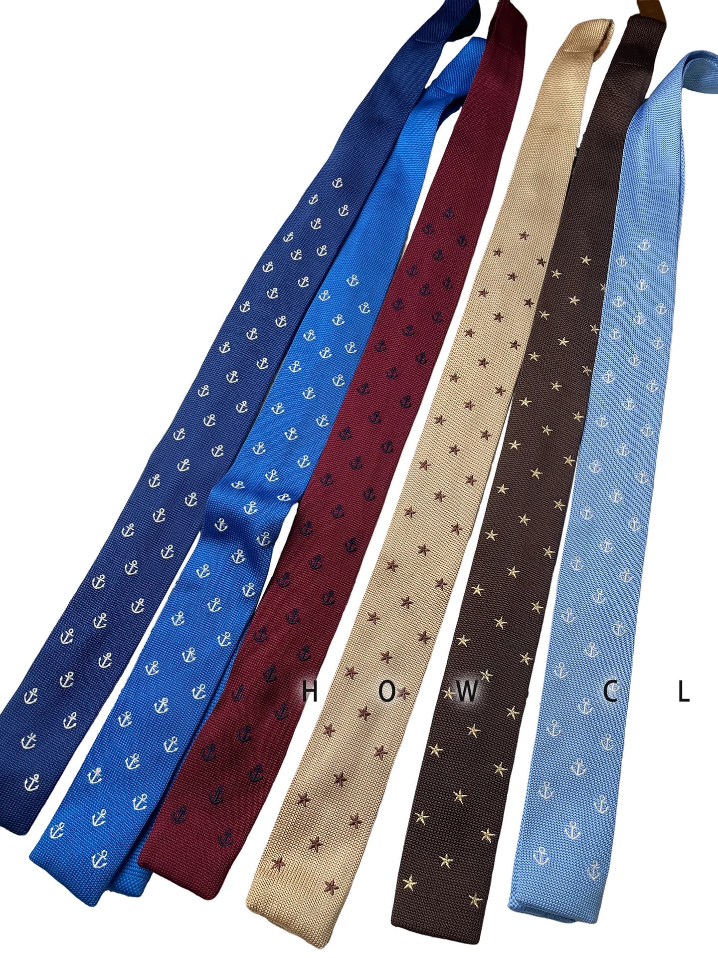 How Cl Knitted Narrow 5cm Coffee Retro British Style Star Korean Version Flat Head Trendy Tie Business Arrow Type Necktie
