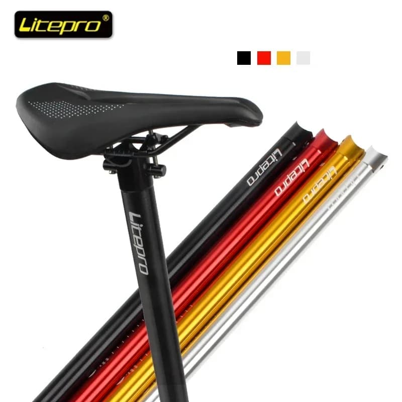 Litepro 31.8*580 mm folding bike seat belt Bicycle parts with super lightweight CNC saddle tube in aluminium alloy