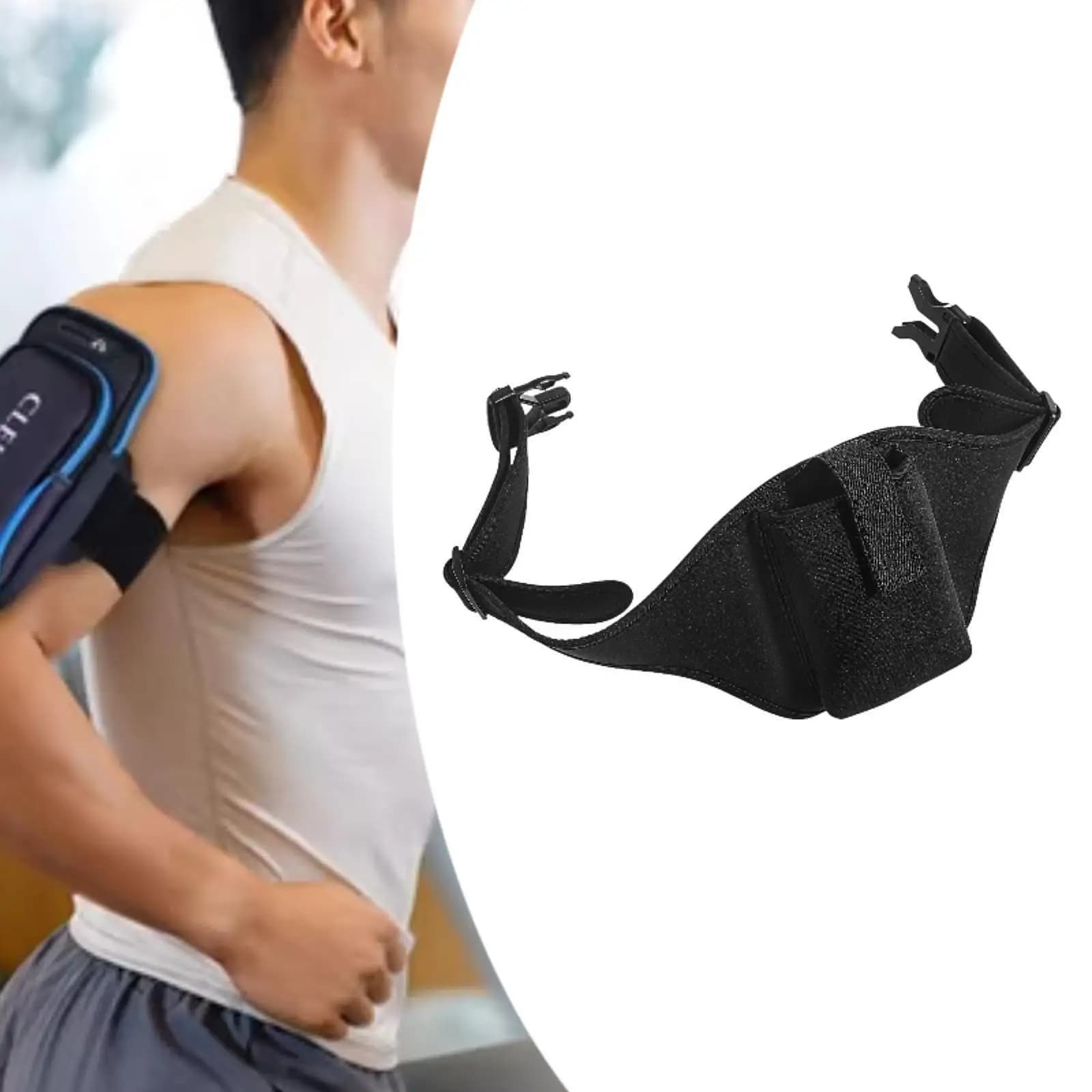 Microphone Belt with Anti-Caduta Strap, Practice Running Belt Bag, Exercise, Vertical Speaker, Fitness, Instructor, Theater