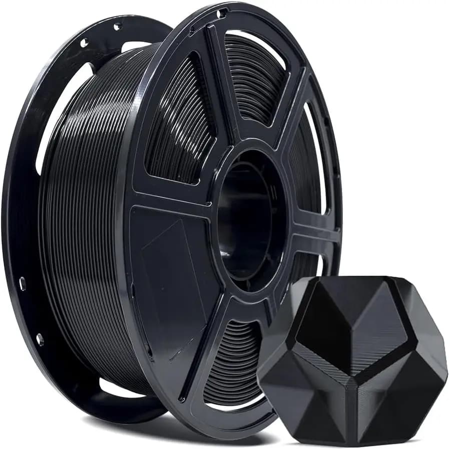 PLA PRO Filament 1.75mm, 1KG Spool, Dimensional Accuracy +/- 0.02mm for FDM 3D Printers, Better Tenacity & No Knotting (Black)