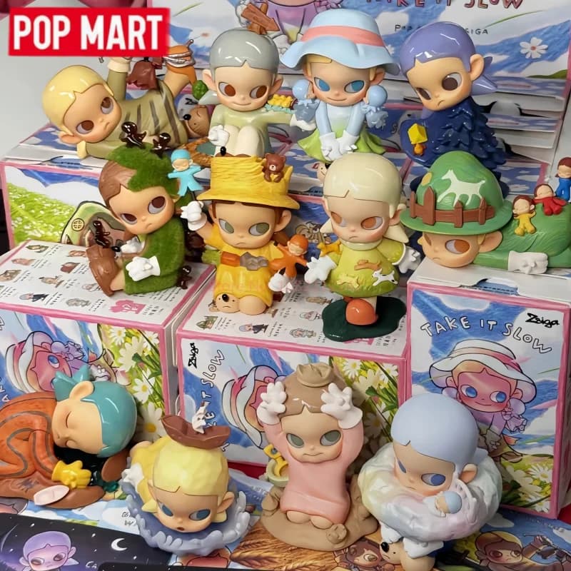POP MART Originale Zsiga Take It Slow Series Blind Box Mystery Box Busta a Sorpresa Figure Anime Ragazza Modello Regalo per Festival