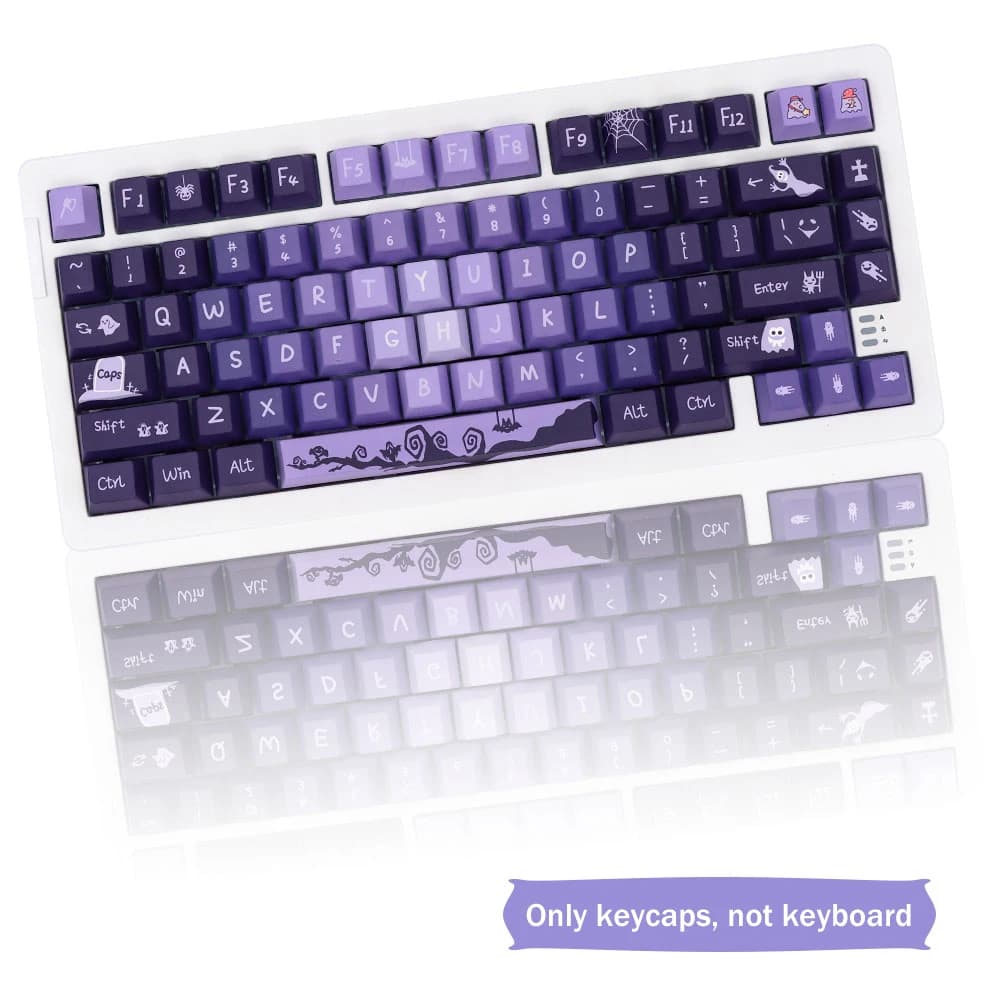 Keycap sfumato viola Cherry Profile PBT Dye Sublimation Keycaps per MX Switch tastiera meccanica GK61/64/67/68/75/84/87/96/98