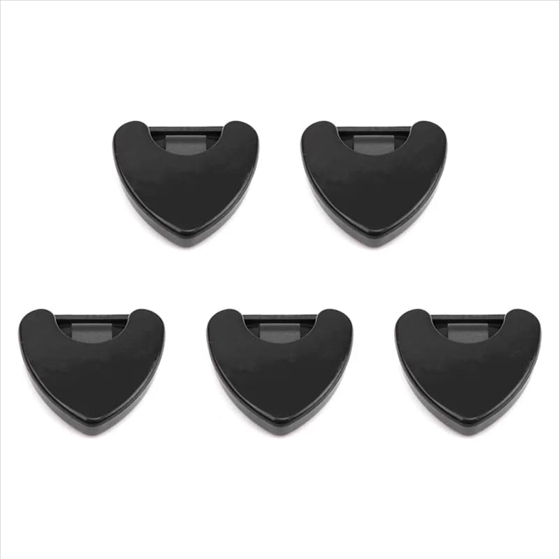 A06F- Custodia per plettro triangolare per chitarra Custodia per plettro triangolare Accessori per strumenti con supporto per plettro a forma di cuore per chitarra