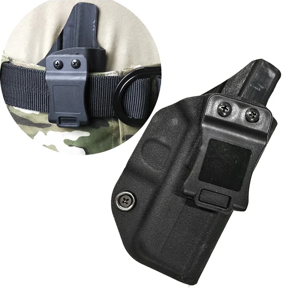 IWB Glock 43 Glock 43X Hidden Gun Case Tactical KYDEX Airsoft Gun Socket for Right Hand Gun