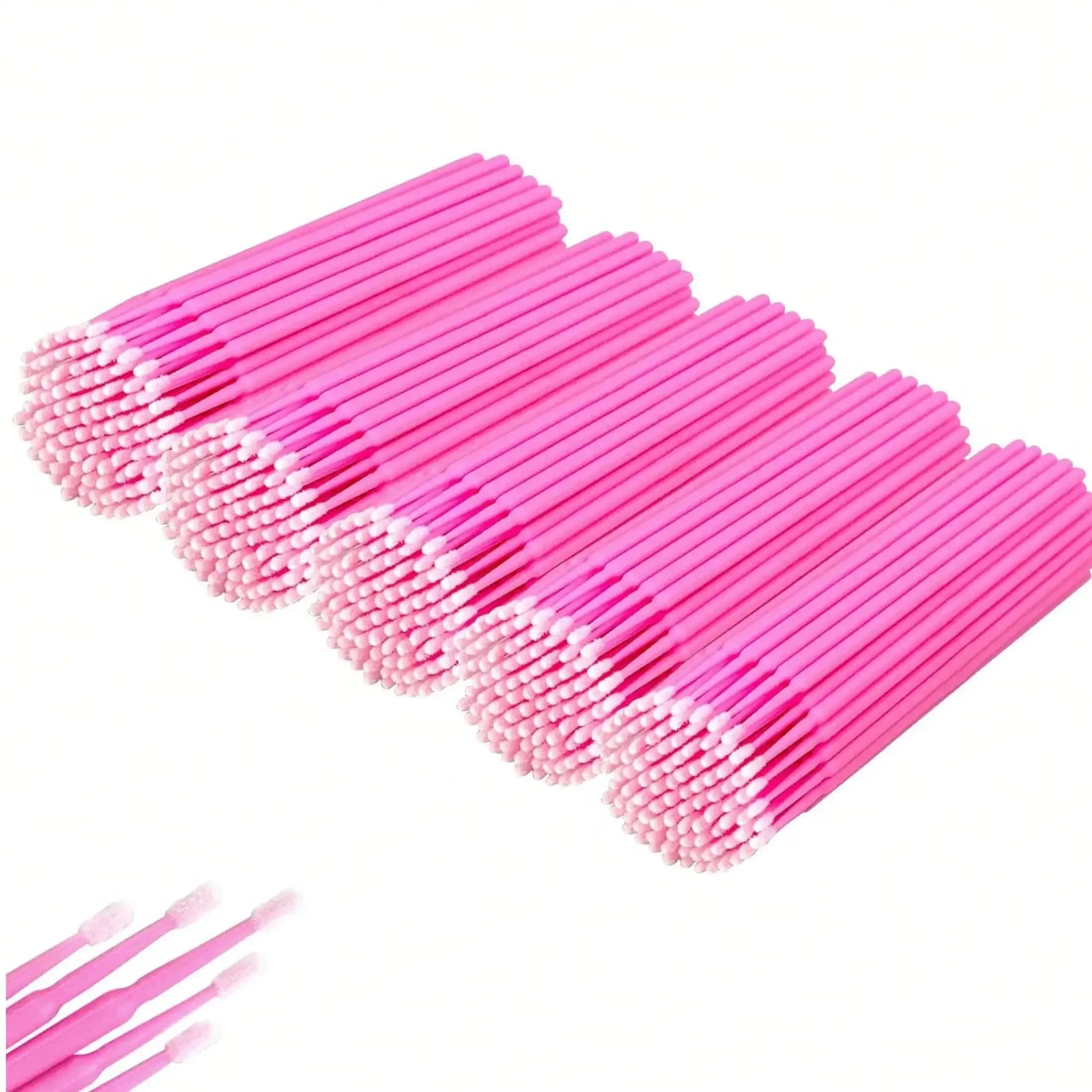500 applicatori monouso con microspazzole in microfibra per extension ciglia e applicazione trucco (diametro testina: 2,0 m)