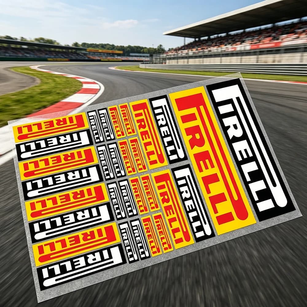 Adesivi in Vinile FOR PIRELLI per Moto, Carrozzeria Auto, Paraurti, Finestrini, Laptop, Pareti e Accessori per Tuning Auto