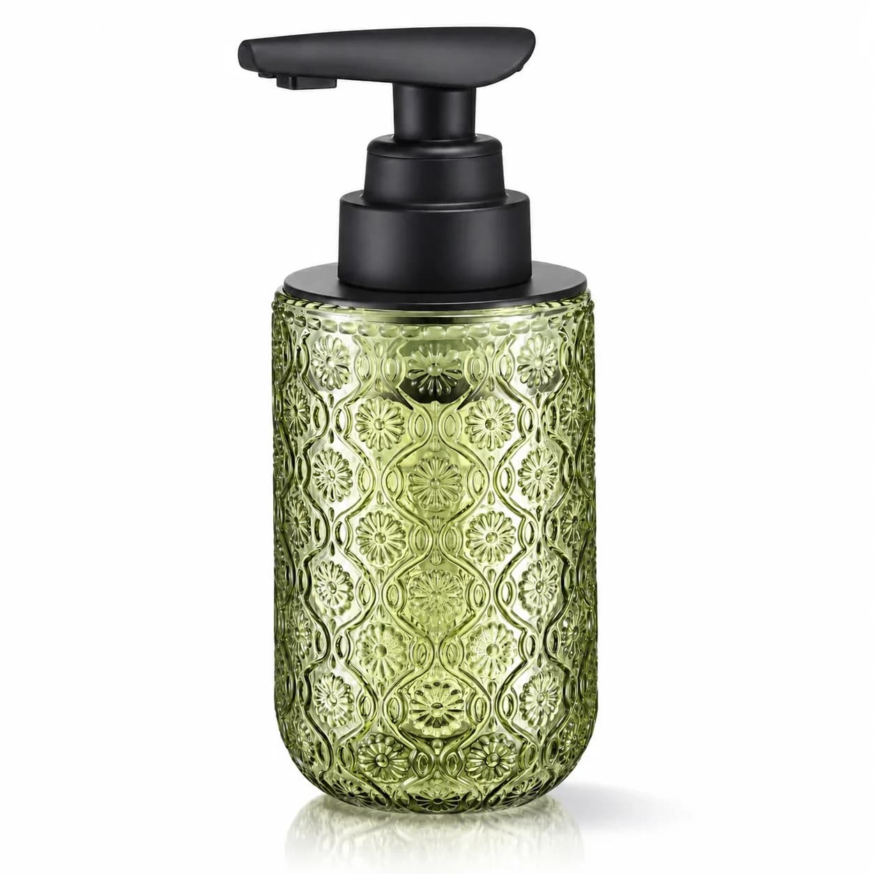 Automatic Touchless Soap Dispenser Glass Bottle USB Type C Rechargeable Sensor Pump 3 Adjustable Levels for Bathroom Kitchen