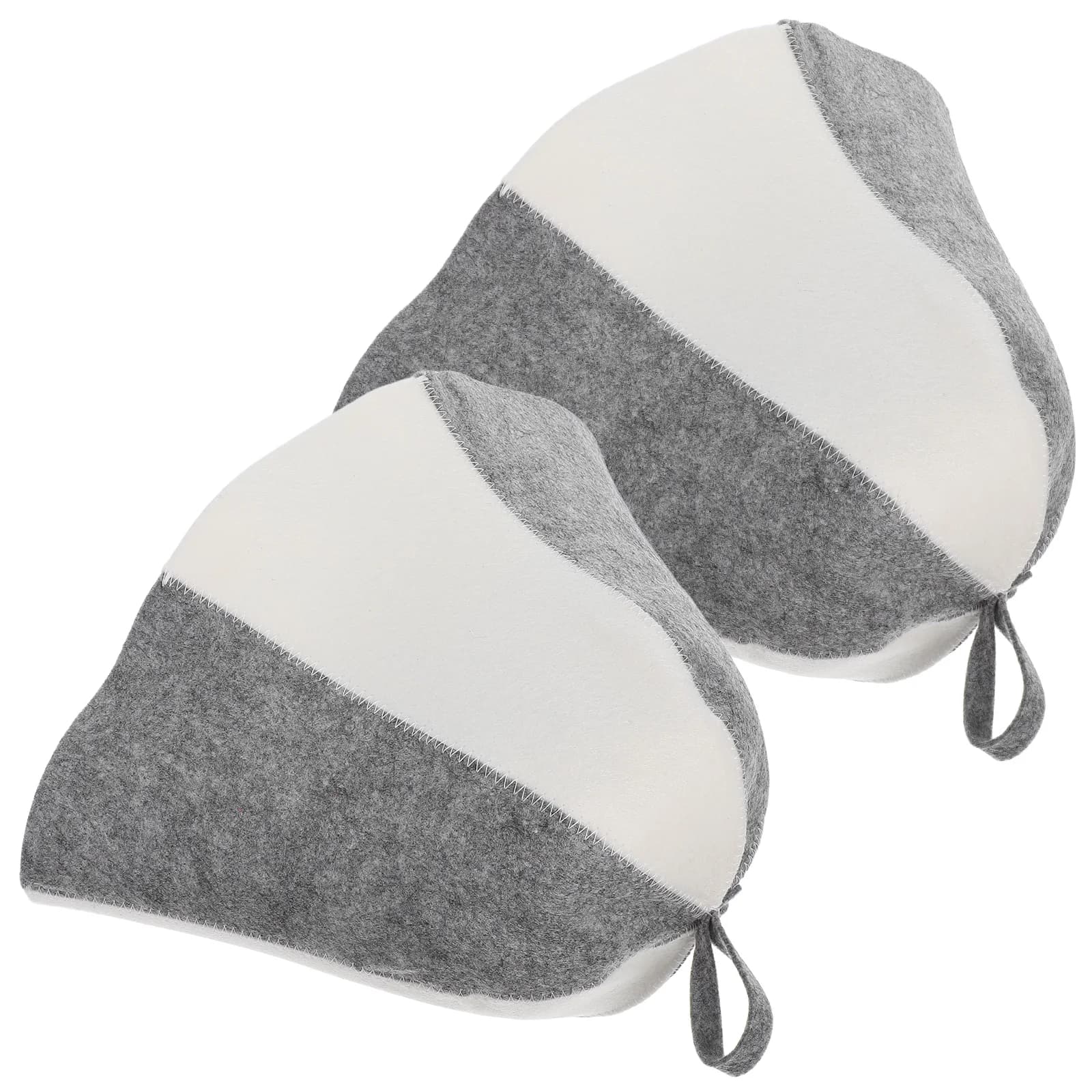 2 Pezzi Cappelli da Sauna in Feltro Spesso, Assorbenti e Confortevoli, Cappelli da Bagno Riutilizzabili per Uomini e Donne, Grandi Cuffie da Doccia