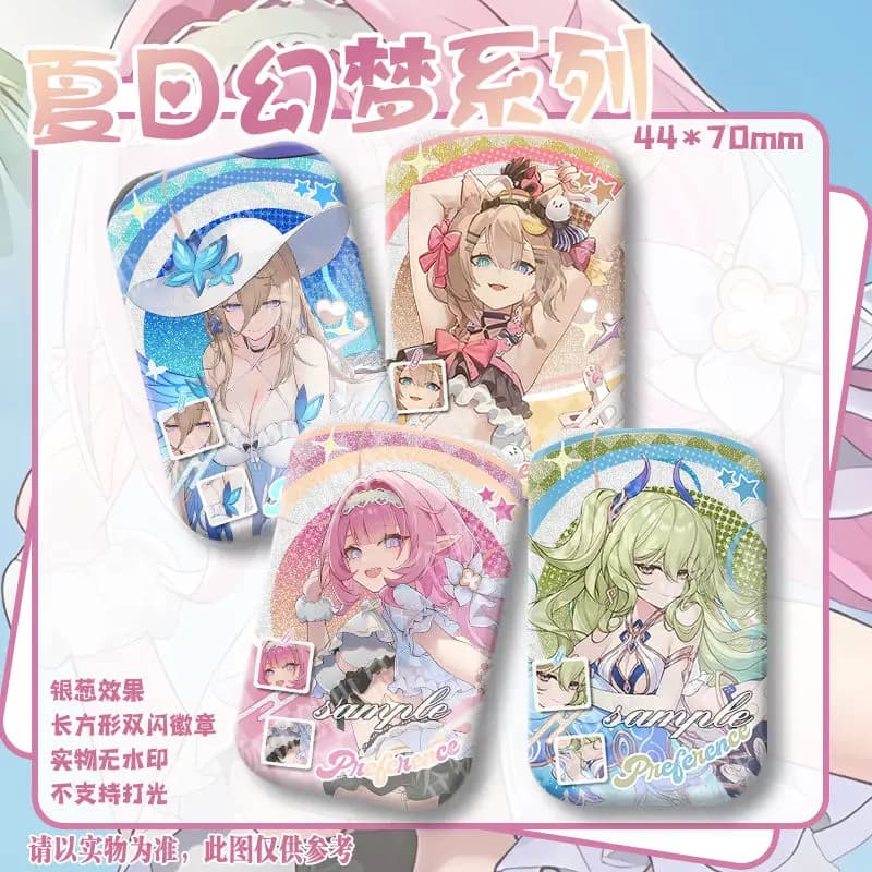 Anime Honkai Impact 3rd Elysia Mobius Aponia Pardofelis Distinctive Jacket Jeans Spilla Collection Spilla Ornament Halloween Gift