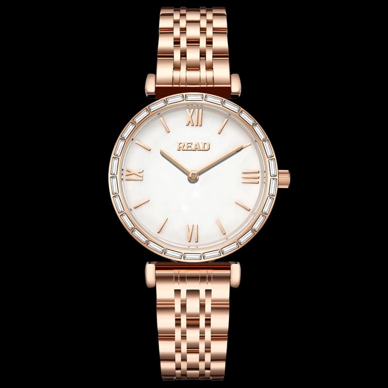 READ Ladies Elegant Quartz Wrist Watch | Stainless Steel Band | Daily Water Resistant Analog Women Dress Watch