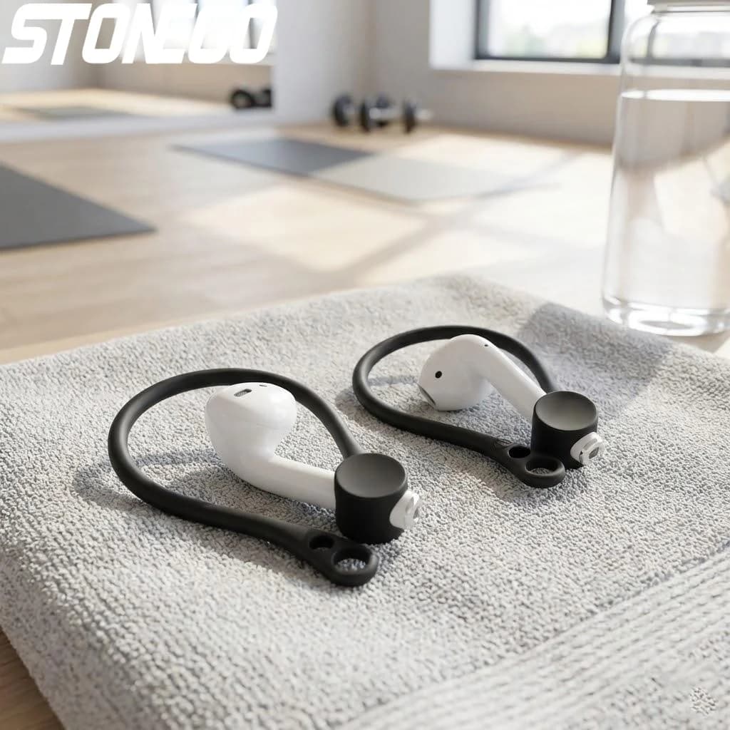 Accessori per AirPods Pro, Cover Protettiva in Silicone Anti-Smarrimento, Clip di Fissaggio Sicuro per Apple AirPods 1 2 3 Pro