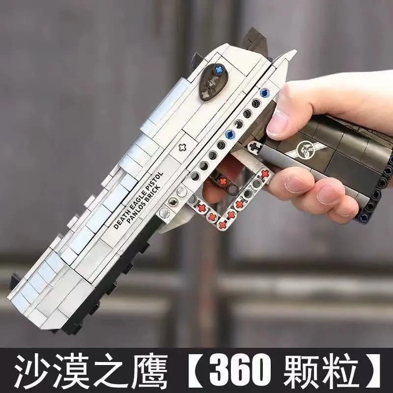 Desert Eagle Building Block Cinese Building Block Domestico 98K Pollo Gatlin Assemblaggio Puzzle Building Block Grab