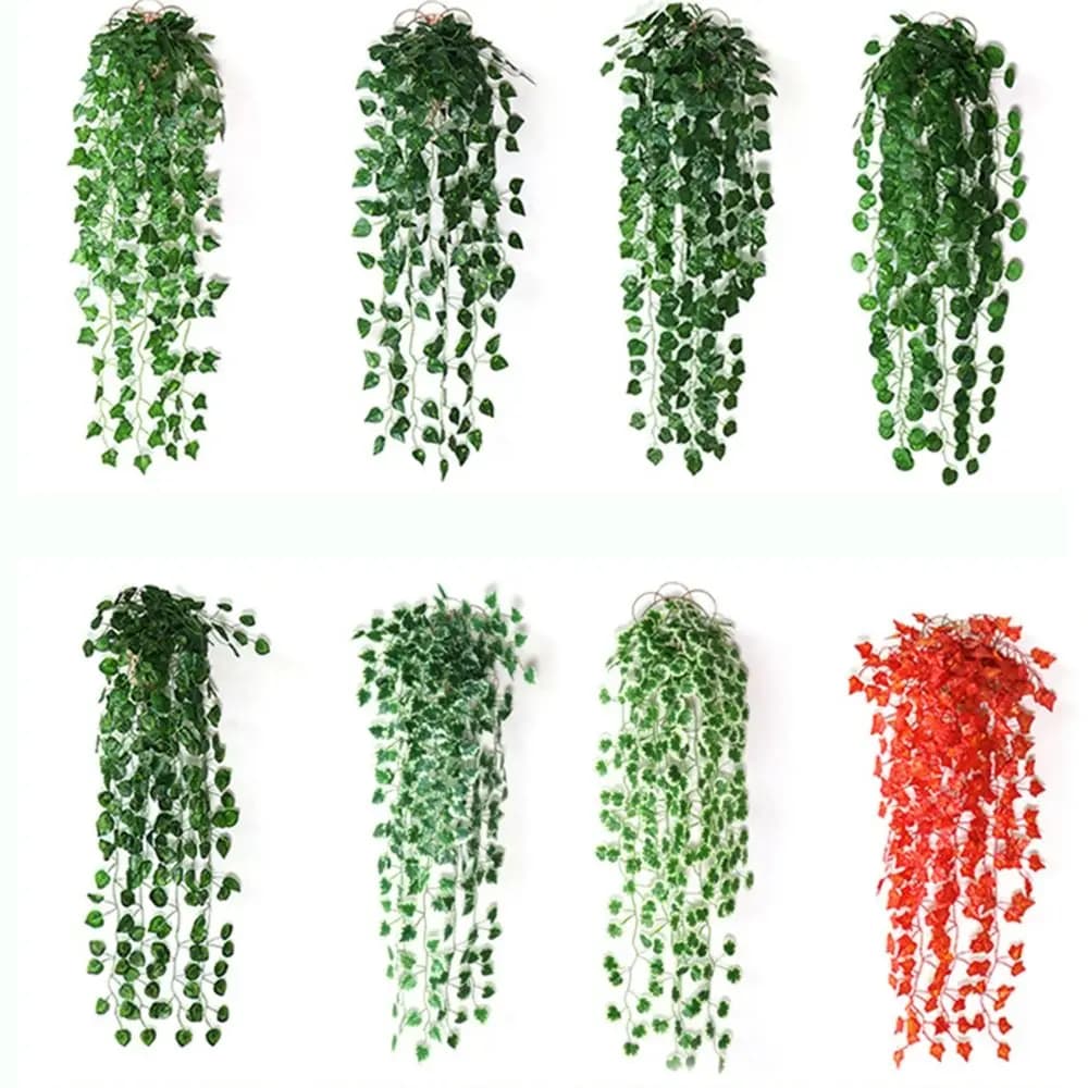 Party Foliage Greenery Trailing Artificial Leaves Fake Hanging Plants