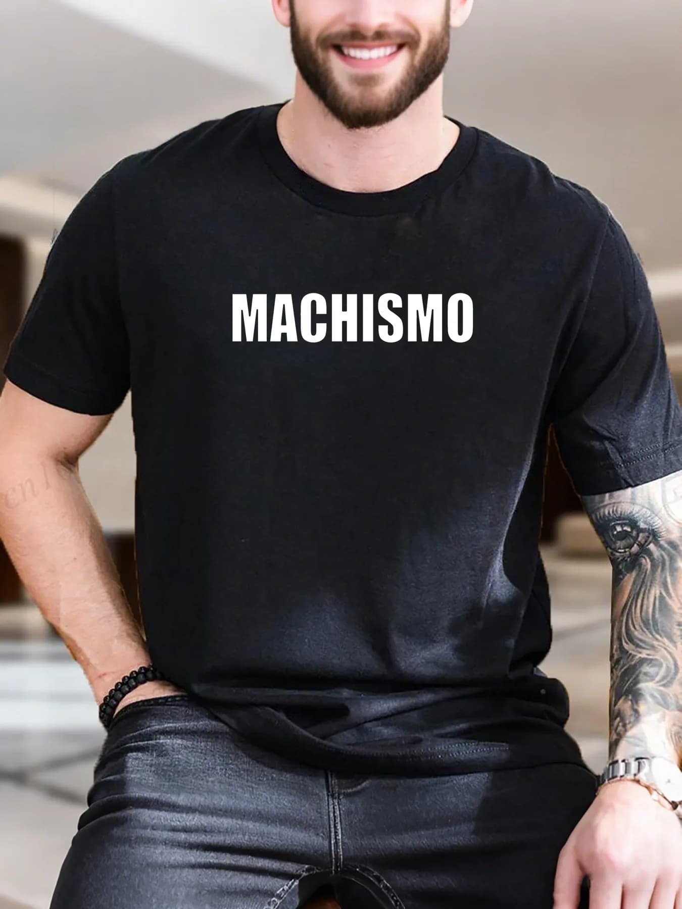 T-shirt a maniche corte stampata da uomo - Design da spiaggia surf, 100% cotone traspirante e morbido, stile casual per le vacanze estive, alla moda S