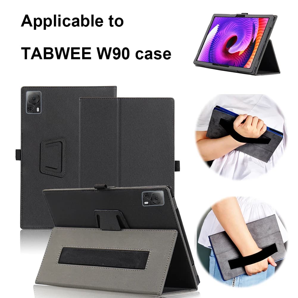 For Tabwee W90 Hand-Held Leather Tablet Case Wear Resist Tablet Protection Shell Folio Stand Magnetic Cover Tablet Protect Case