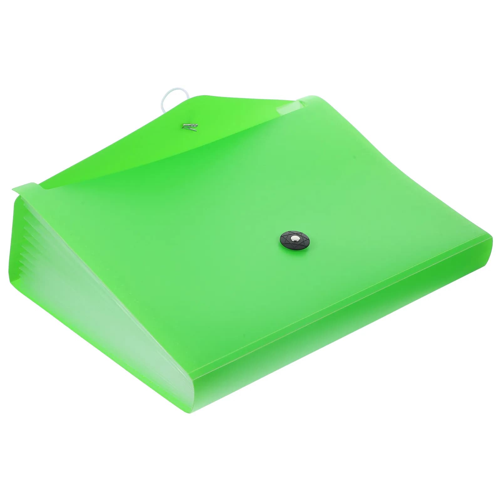 Portable Expandable Accordion File Folder with Dividers and Button Fastener for Tax Documents Contracts Bills Statements Office