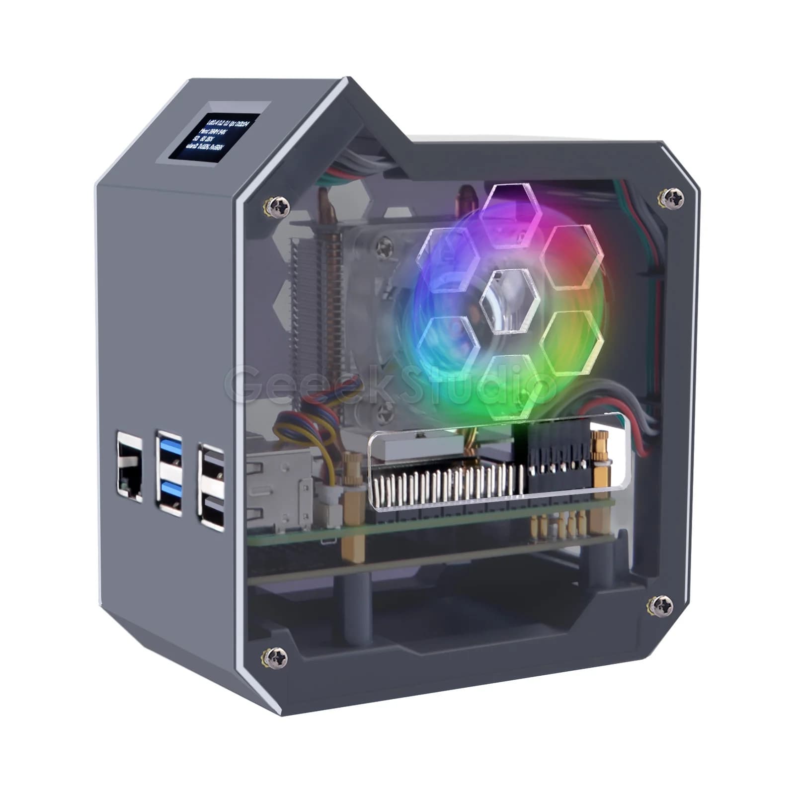 N07 Minitower NVMe NAS Kit for Raspberry Pi 5 with support for ice tower M.2 NVMe SSD 2230, 2242, 2260, 2280