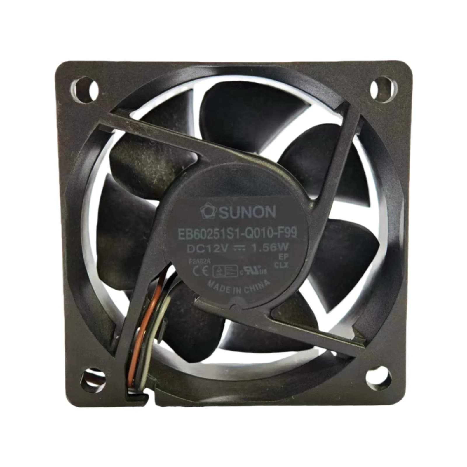 per SUNON EB60251S1-Q010-F99 Ventola di raffreddamento silenziosa DC 12V 60x60x25mm, 4850 giri/min 27dBA per proiettore, apparecchiature AV, mini PC, E silenziosa