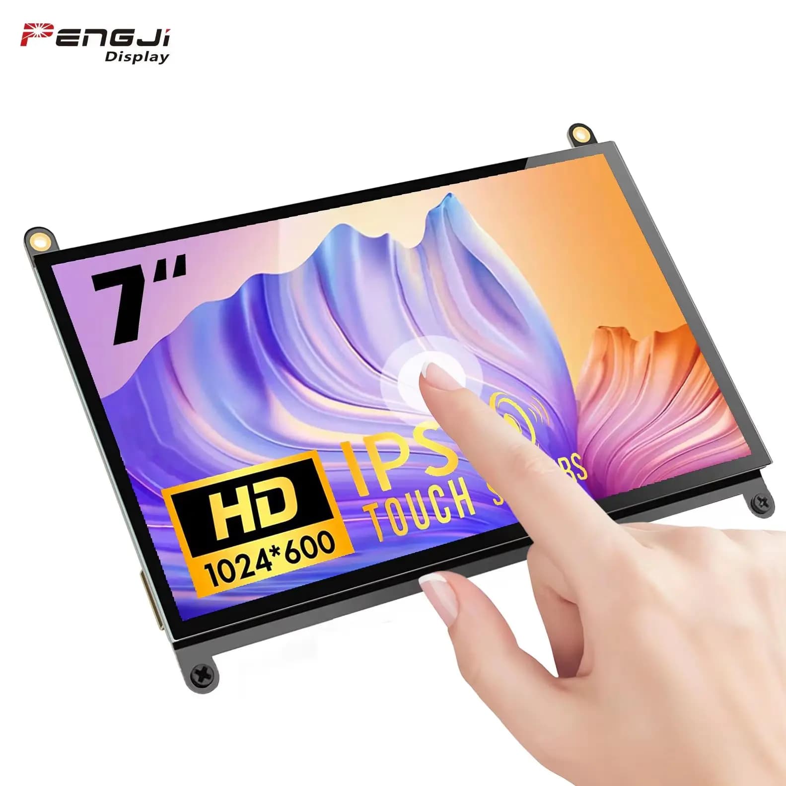 7-inch Touch Screen for Raspberry Pi, 1024*600 LCD Display, IPS Monitor