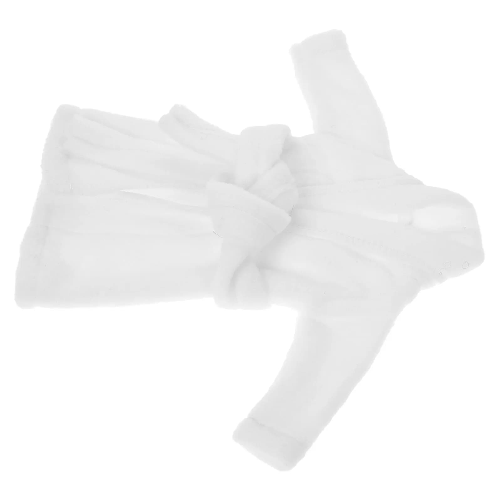 Miniature Bathrobe Accessory Simple Elegant Clothing Outfit Party Bathrobe for Miniature Collectors Festive Use