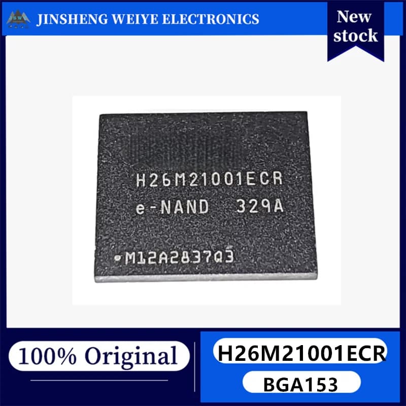 (1/10 PZ) H26M21001ECR EMMC 2GB Versione 4.41 BGA153 Chip di Memoria Flash a Sfera Nuovo Originale Disponibile IC Elettronico