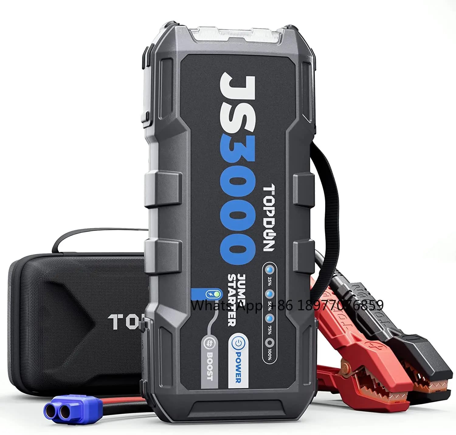 Super condensatore multifunzione portatile JS3000 Batteria multifunzione Booster 12V Jump Starter Power Bank per auto