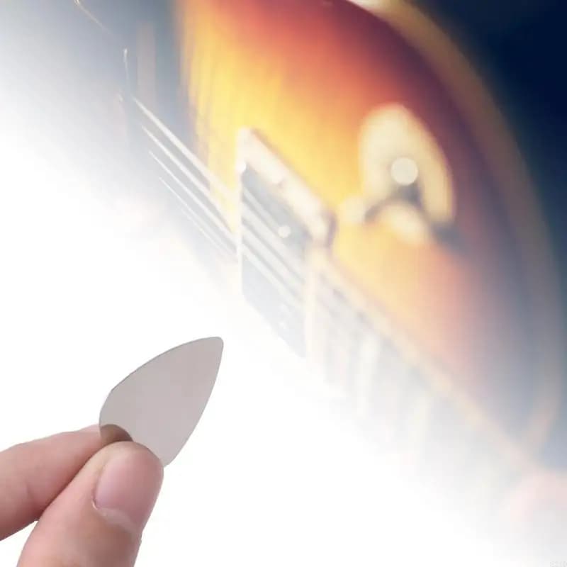 Plettro per chitarra da 10 pezzi con suoni luminosi, plettro per chitarra in acciaio inossidabile