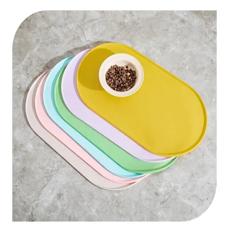 Tappetino per Cibo per Animali Domestici in Offerta, Compatibile con Ciotole per Cani/Gatti, Tappetino Multipet per Alimentazione Gatti con Design Antiscivolo e Impermeabile