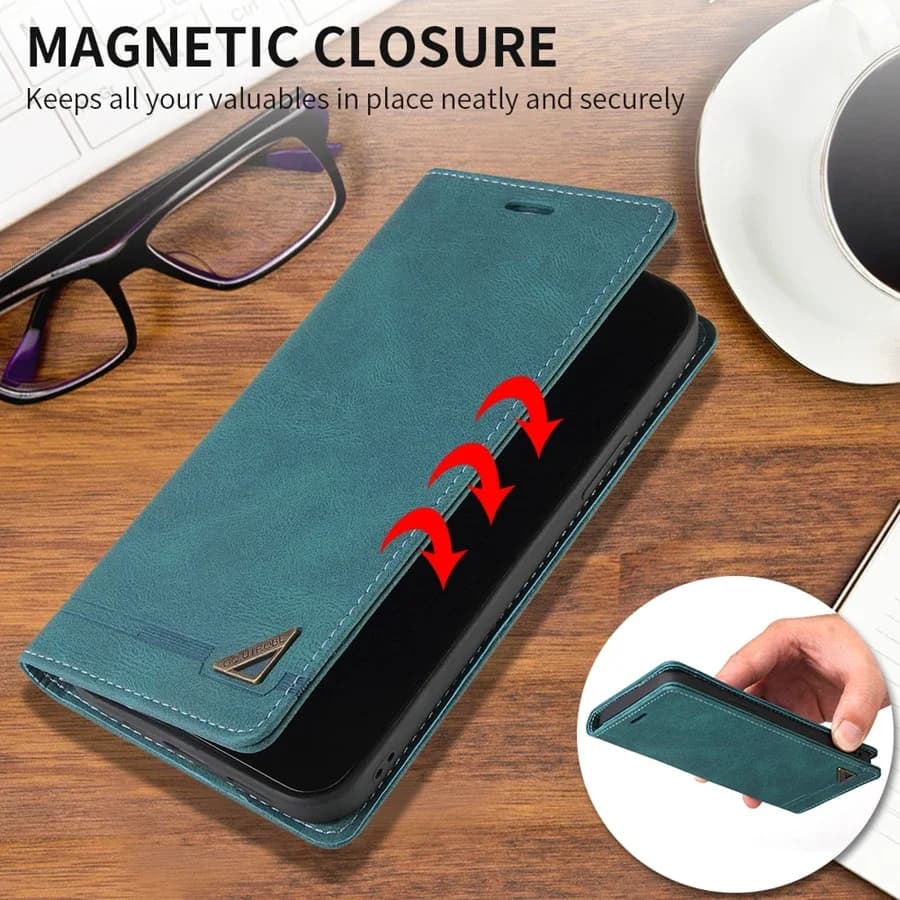 Wallet RFID Blocking Magnetic Flip Artificial Leather Case For Samsung Galaxy S26 FE Shockproof Cover S26FE