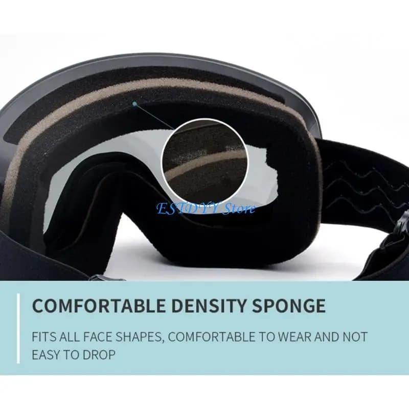 G6DE occhiali protettivi da sci con sistema lenti magnetiche occhiali comfort antiappannamento a doppio strato