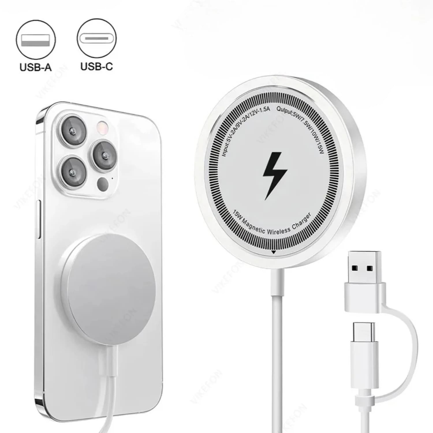 Magnetic Refill Base Wireless Magsafe for iPhone 17 15 14 13 12 Pro Max and AirPods 3 Pro