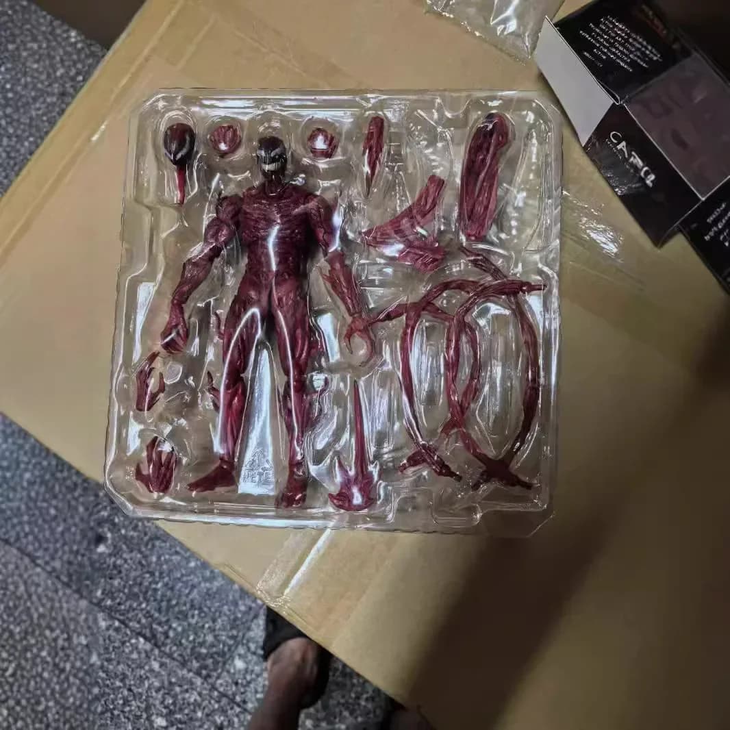 Action Figure Marvel Legends Series Venom: Let There Be Carnage Deluxe KO.ver da 21CM in Scatola, Modellino da Collezione per Scrivania, Regalo