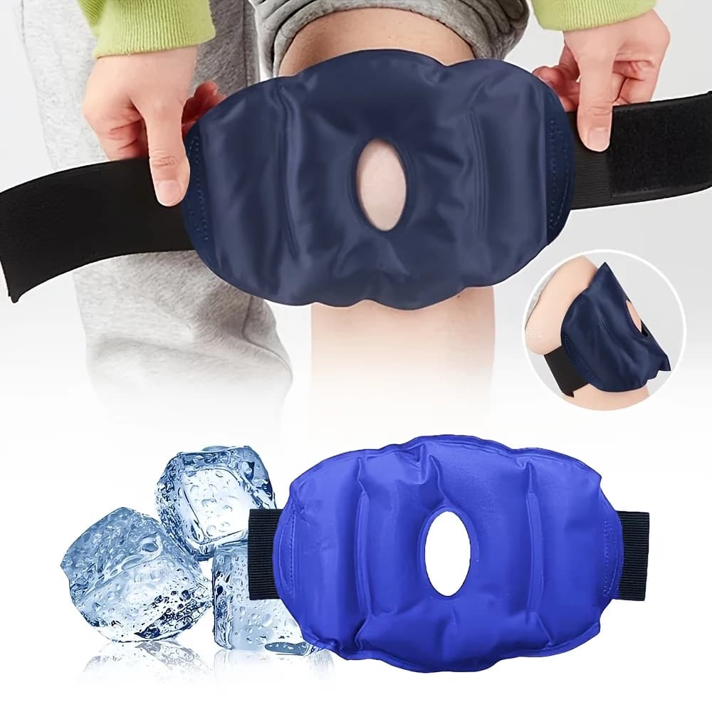 Patch Refrigerante per Ginocchio, Protezione per Ginocchio a Doppio Uso Freddo e Caldo, Sacchetto di Ghiaccio Riutilizzabile, Patch per la Cura delle Articolazioni e Protezione Sportiva