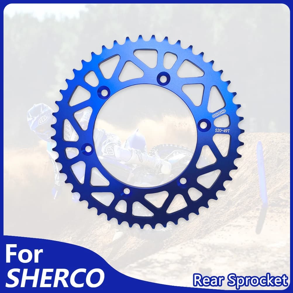 For SHERCO 14-24 Moto Pignone 520-49T Chain Pignone Cog Plate Aluminum SE SEF 125 250 300 450 500