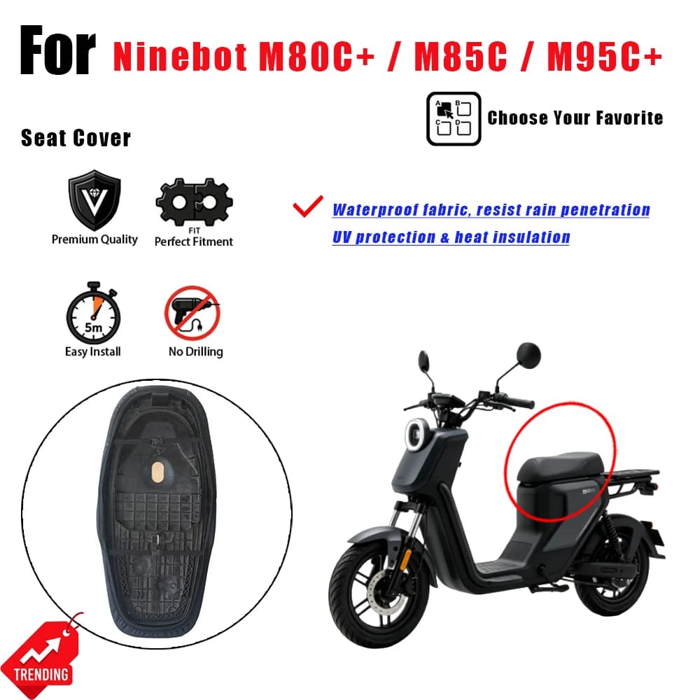 Waterproof Sunscreen Wear-resistant Seat Cover Non-destructive Mod Accessories For Ninebot Electric Scooter Accesorios moto