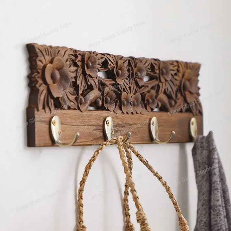 Nordic Wood Coat Racks Entrance Organizer Hallway Hall Rack Storage Minimalist Designer Hanger Clothes Racks Cheap Children