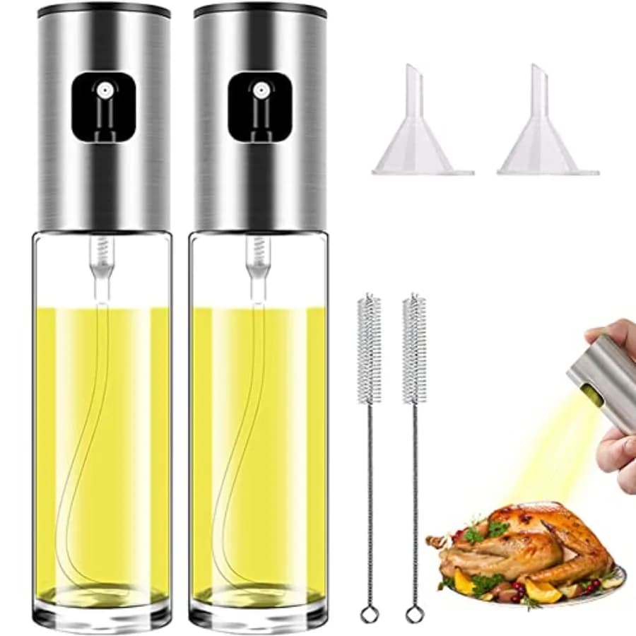 Oil Sprayer for Cooking Olive Oil Sprayer Mister for Air Fryer Vegetable Vinegar Oil Portable Mini Kitchen Gadgets for Baking,