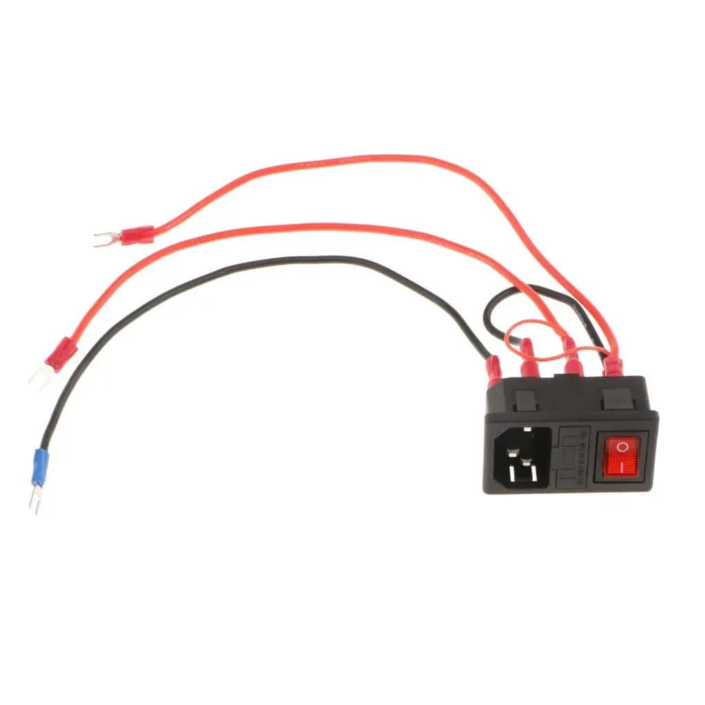 Presa interruttore alimentatore in plastica 220 V/15 A + presa per stampante 3D