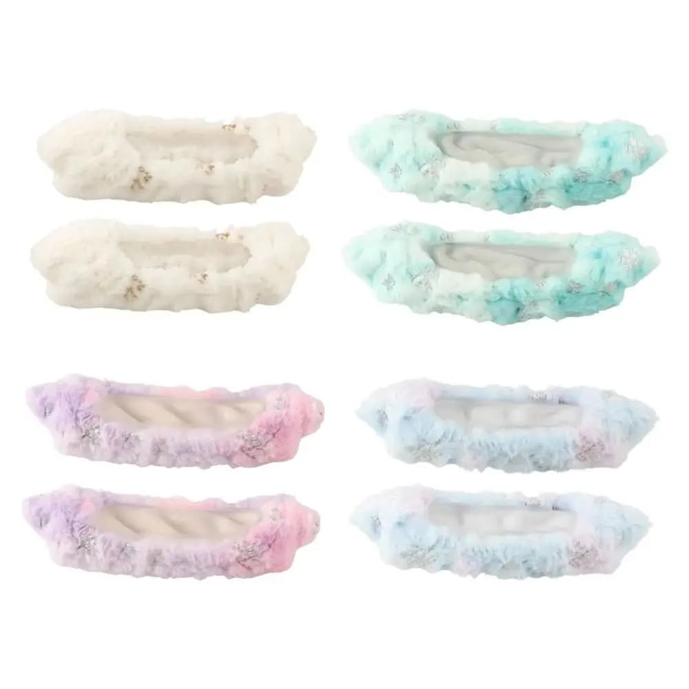 Copri Pattini da Ghiaccio Morbidi, Protezioni in Peluche Traspiranti per Pattini da Hockey, Colorati in Flanella