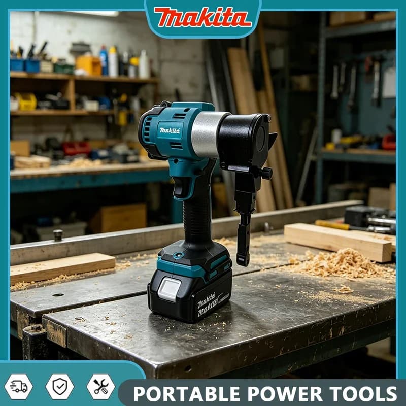 Makita Brushless Cordless Mini Belt Sander Electric Power Tool with Wood Metal Polishing Belts Battery Included for DIY Projects