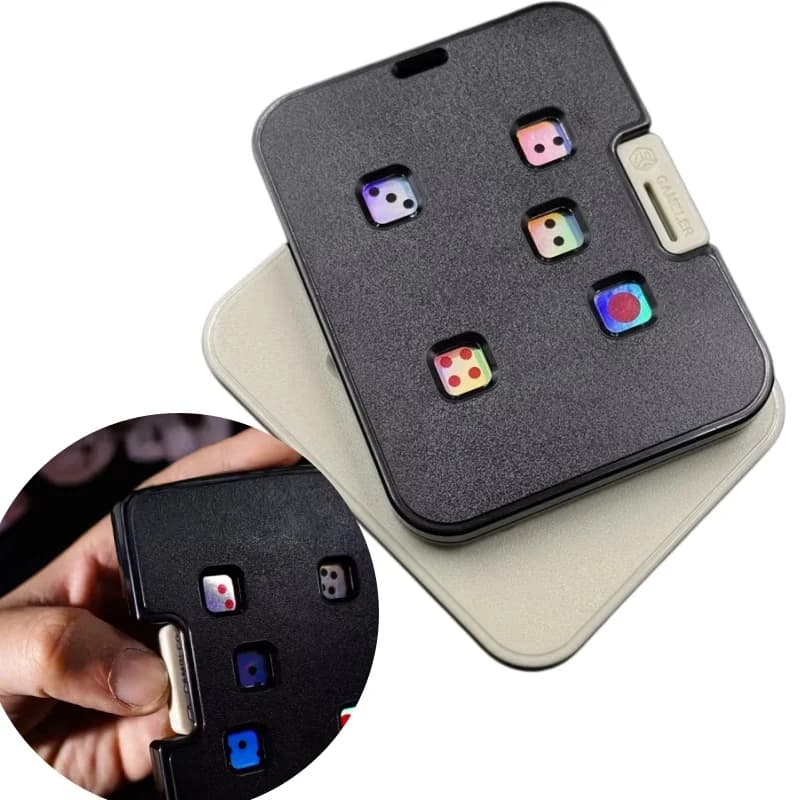 EDC Mechanical Card Dice Fidget Spinner Wine Roulette Game Haptic Slider Decision Maker Stress Relief Toy for Adults Party Gifts