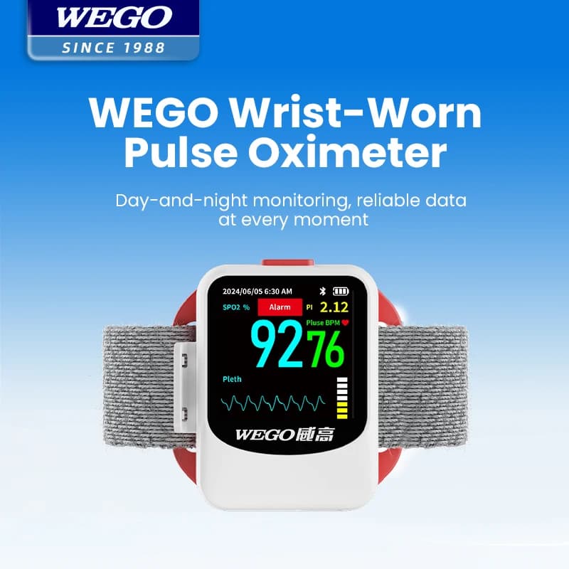 WEGO Pulse Oxygen Meter, Dyed Oxygen Meter, Class II Medical Device WPO-100
