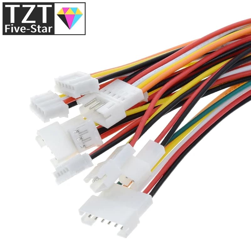 10 pezzi 5 paia Micro JST PH 2.0 2P 3P 4P 5P 6pin maschio femmina connettore con cavi 20CM 20CM per Arduino MP3