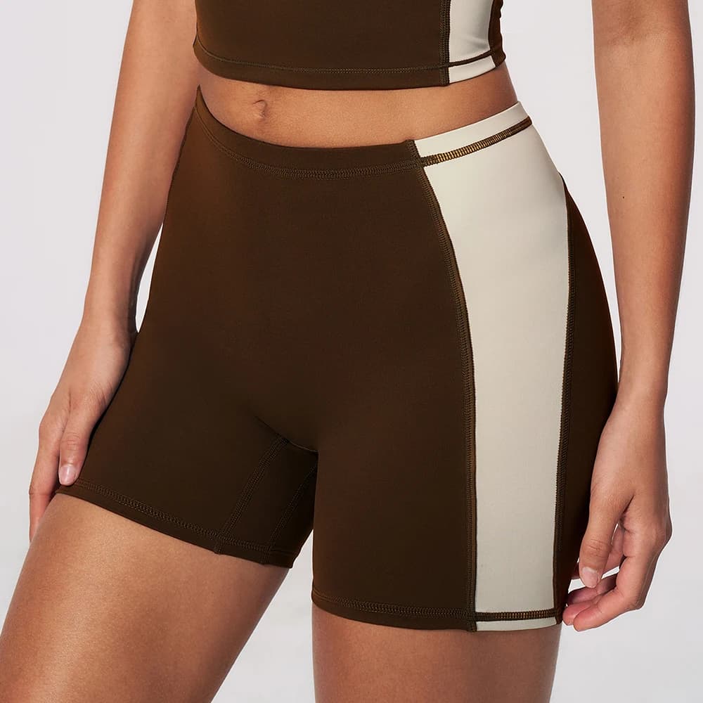 Summer Running Sports Shorts Women Buttock Lift Leggings Women Cycling Slim Fit Workout Shorts High Waist Yoga Shorts Patchwork