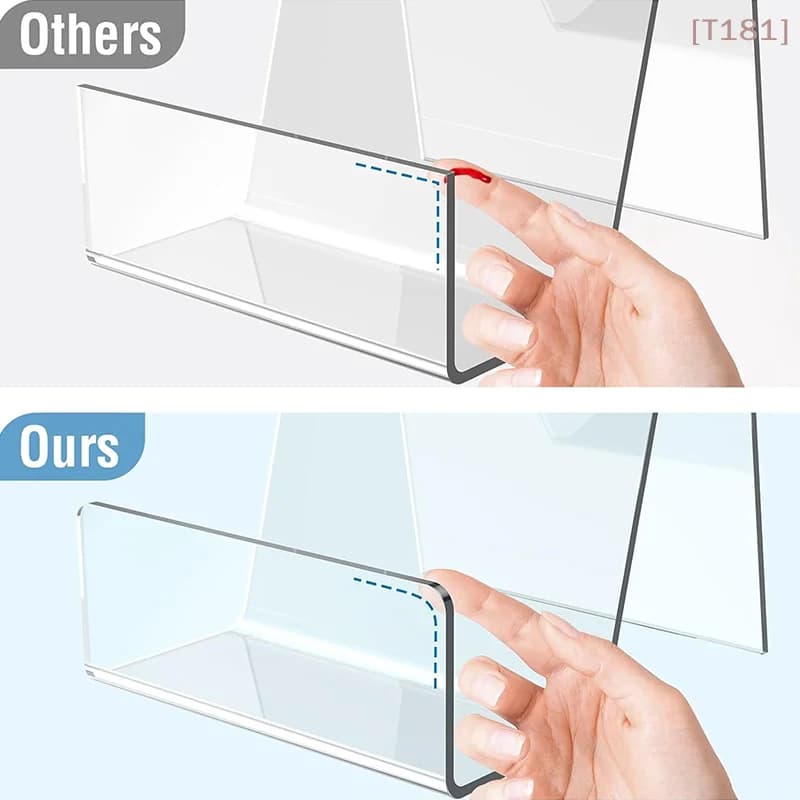 [E] Comic Book Display Acrylic Book Display Holder Comic Book Frame Clear Laptop Stand Magazine Display Stand