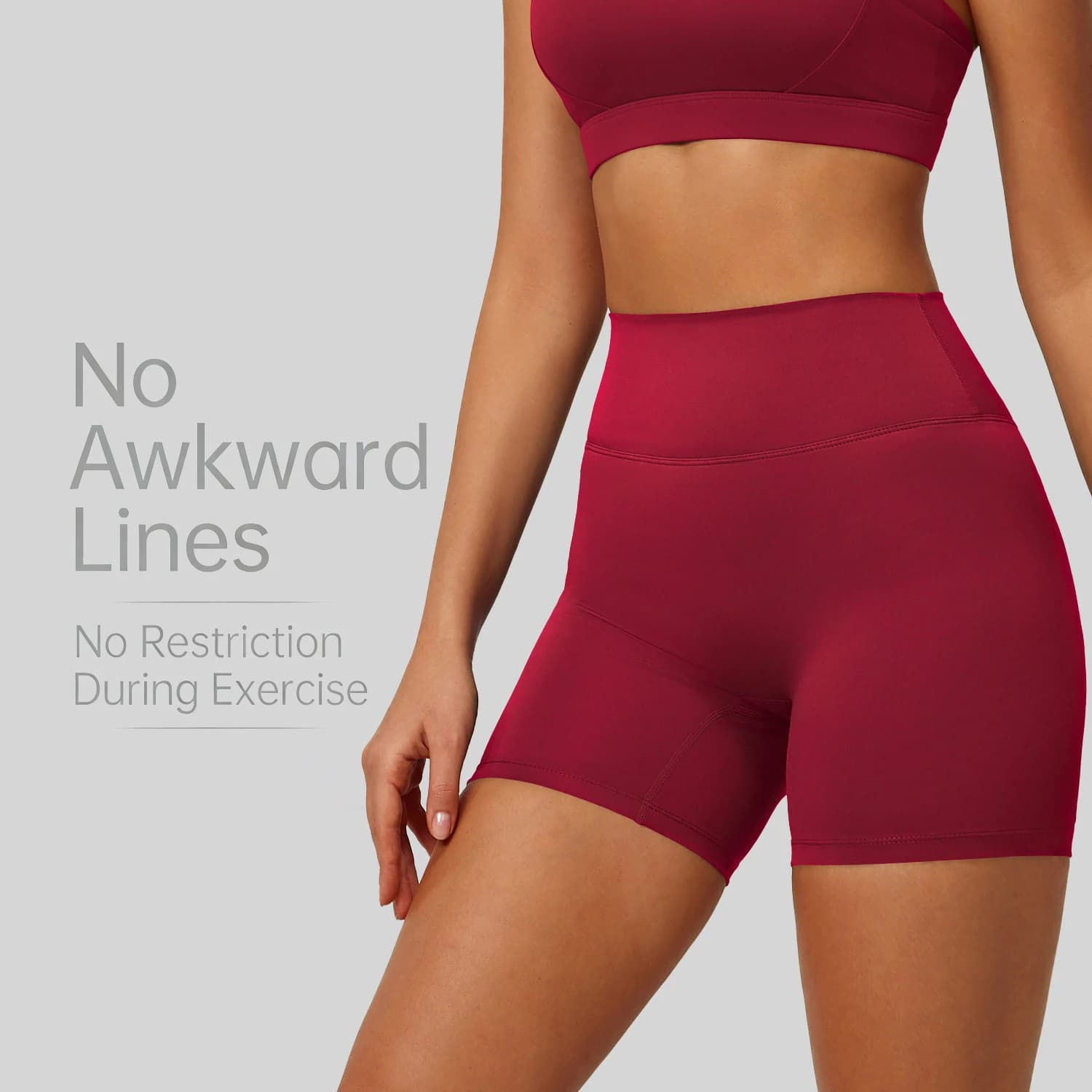 High Waist Seamless Yoga Shorts for Women, Tummy Control No Camel Toe Workout Biker Shorts, Stretchy Fitness Athletic Shorts