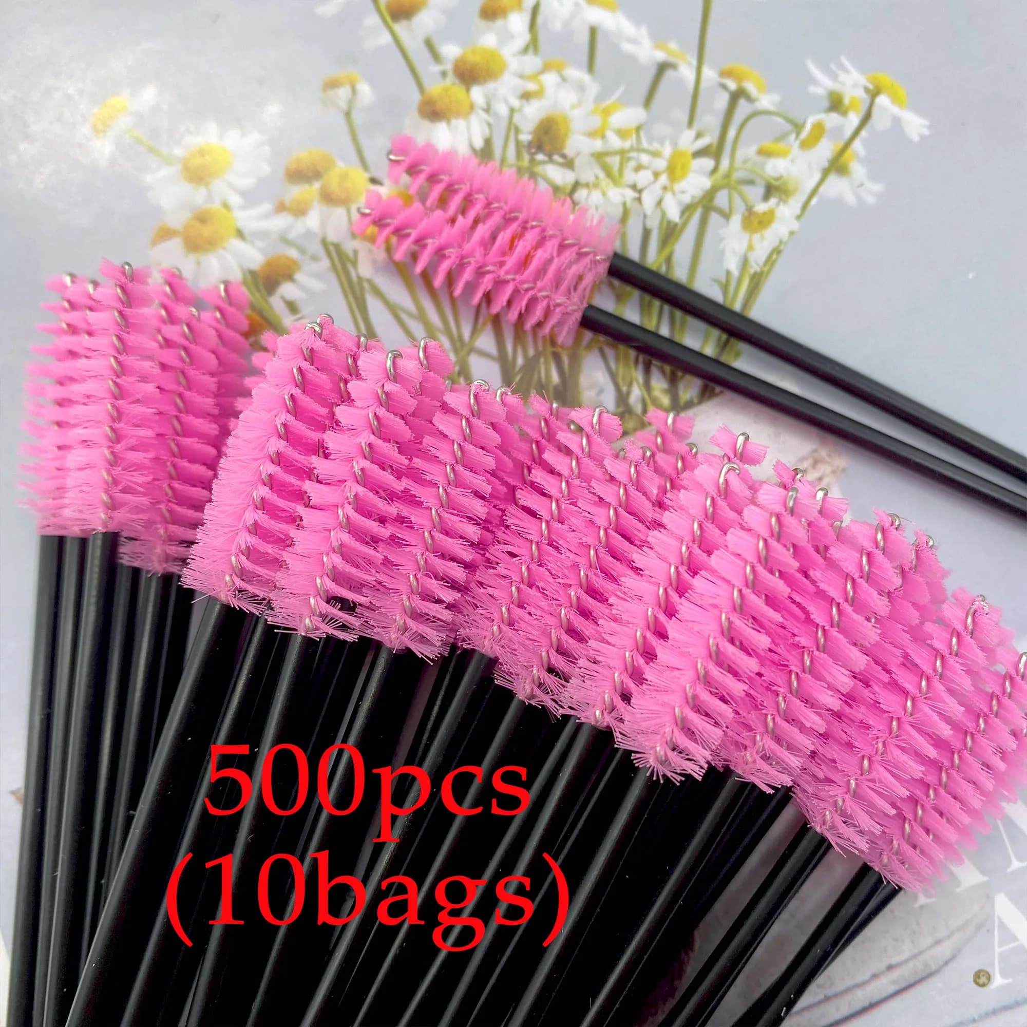 500 pcs Bacchette Mascara Usa And Drop Eyebrow Brushes for Eyelash Spoolies Applyer for Eyelash Extension Tool