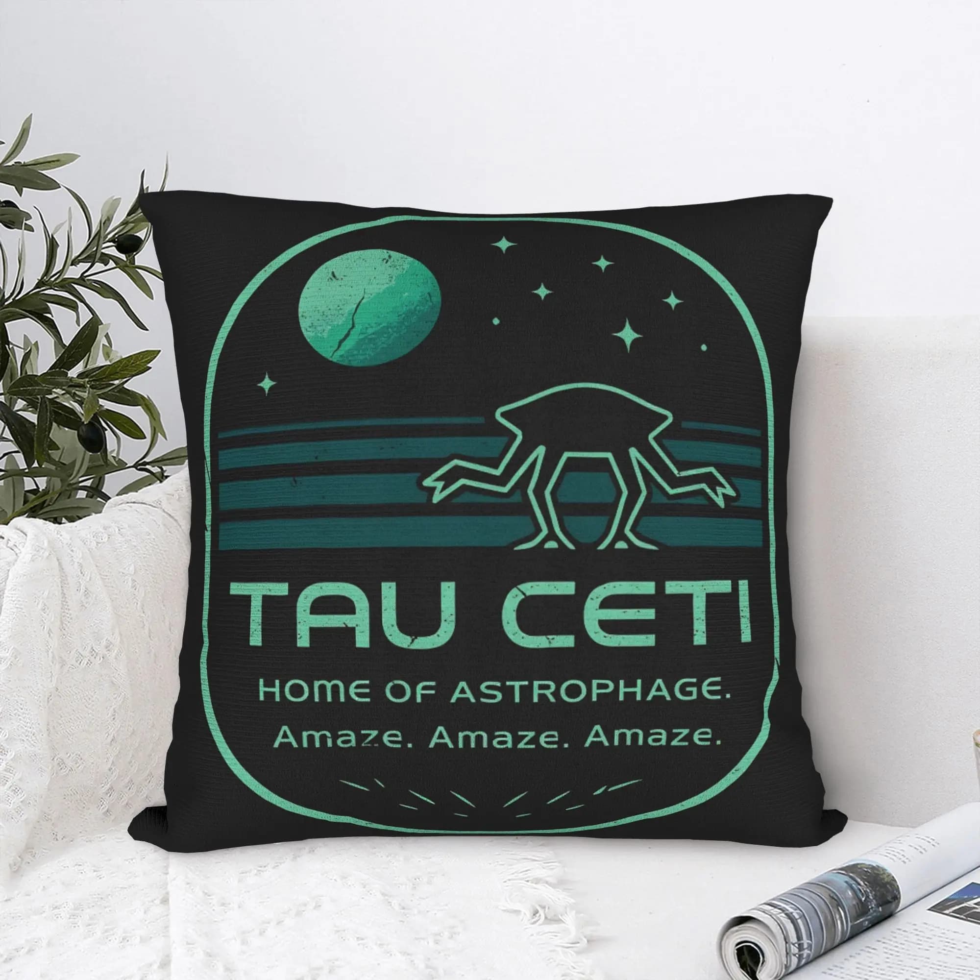 Fodera per cuscino Project Tau Ceti, fodera per cuscino Kawaii, federe stampate per la decorazione della casa e del divano