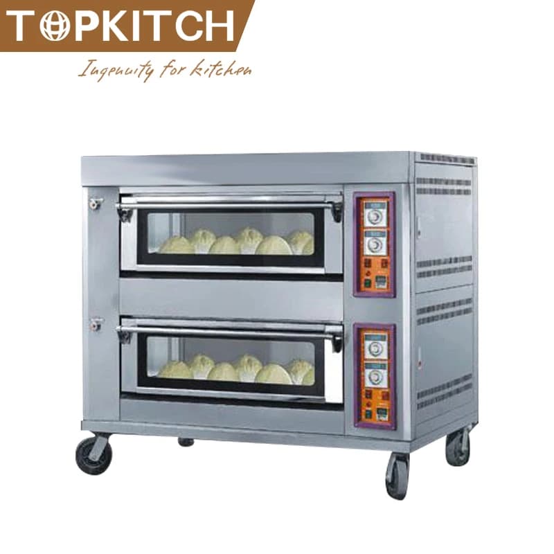 Stone Bottom 400 Degree Temperature Mechanism Easy Control Panel Gas Pizza Oven