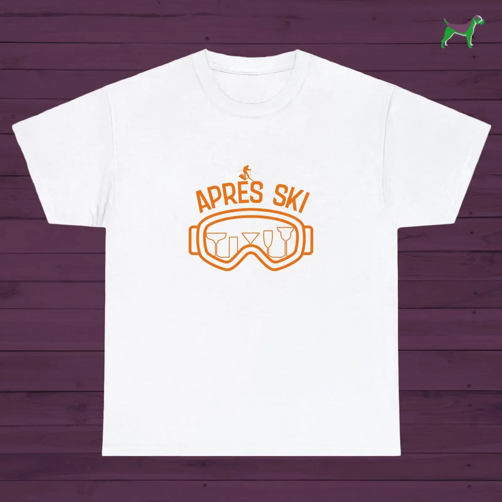 Retro Apres Ski Goggles T Shirt Vintage Skiing vintage Washed Versatile Casual Stretched homme Unisex fashion Breathable